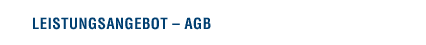 Leistungsangebot